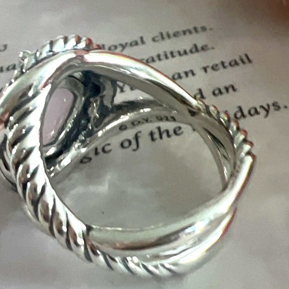 DY Infinity Rose Quartz Ring - Picture 11 of 11